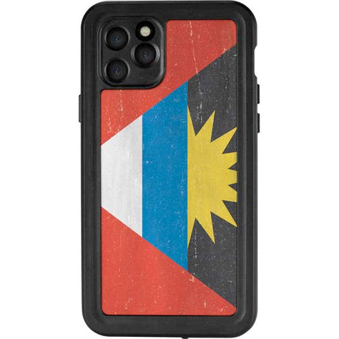 Antigua and Barbuda Flag Distressed iPhone 11 Pro Waterproof Case